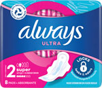 Always Ultra hygienické vložky Super Plus 8 ks - Teta drogérie eshop
