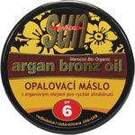 Sun Argan oil opaľovacie maslo SPF 6 s arganovým olejom pre rýchle zhnednutie 200 ml - Teta drogérie eshop
